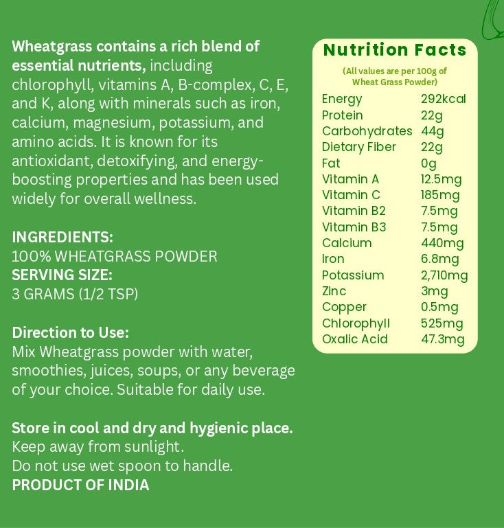 100gm Wheatgrass Powder